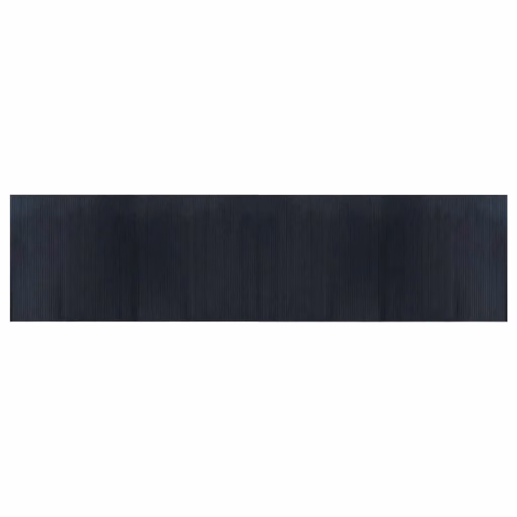 Berkfield Home Rectangular Bamboo Rug in Grey, W: 100 cm, L: 400 cm – 2