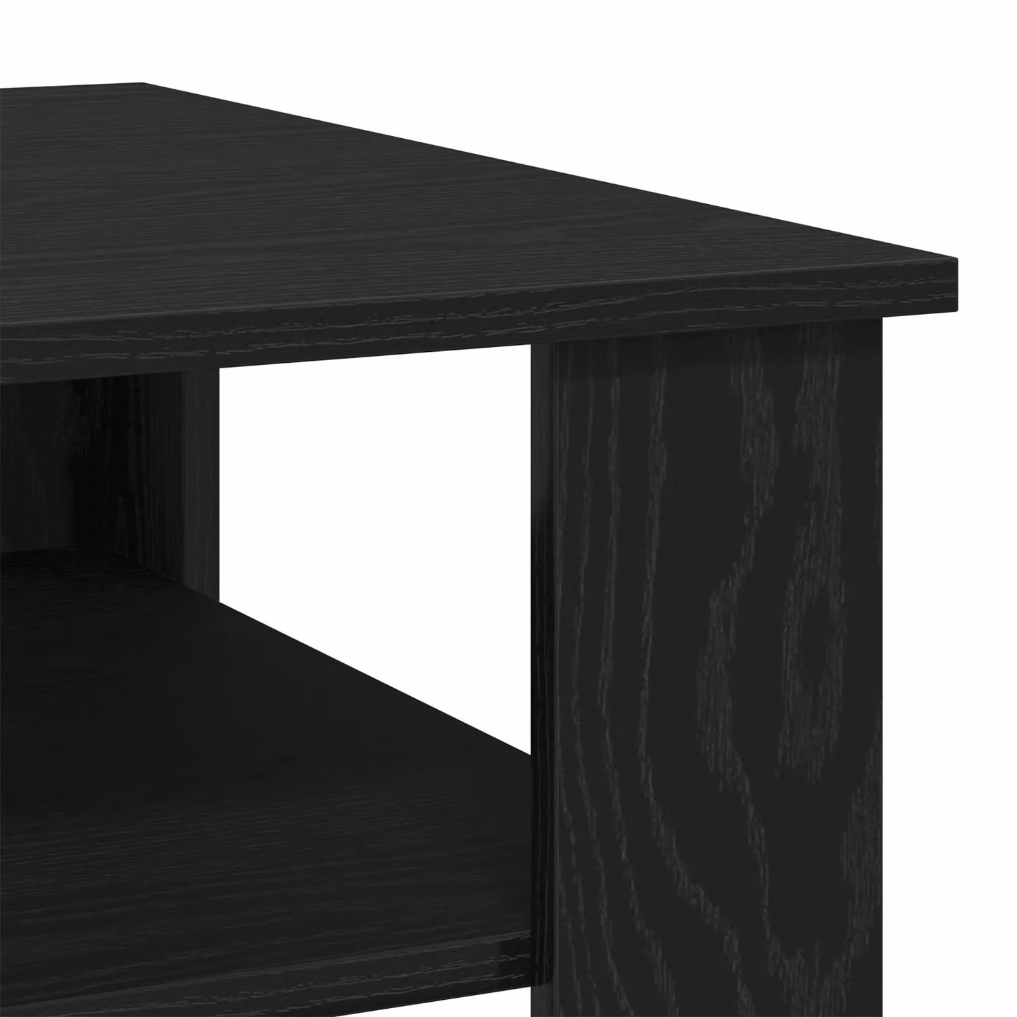 Berkfield Home Black Oak Coffee Table, W/D/H: 60 x 60 x 42 cm – 5