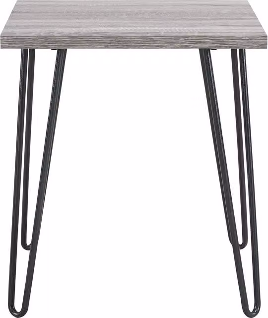 Owen retro end table in grey oak