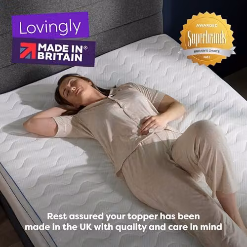 Slumberdown Cooling Gel Memory Foam Mattress Topper in White – 5