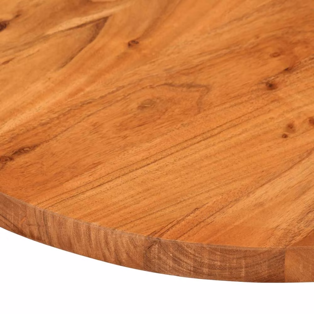 Berkfield Home Oval Solid Wood Acacia Table Top, Brown, W: 140 cm, D: 60 cm, H: 2.5 cm – 3