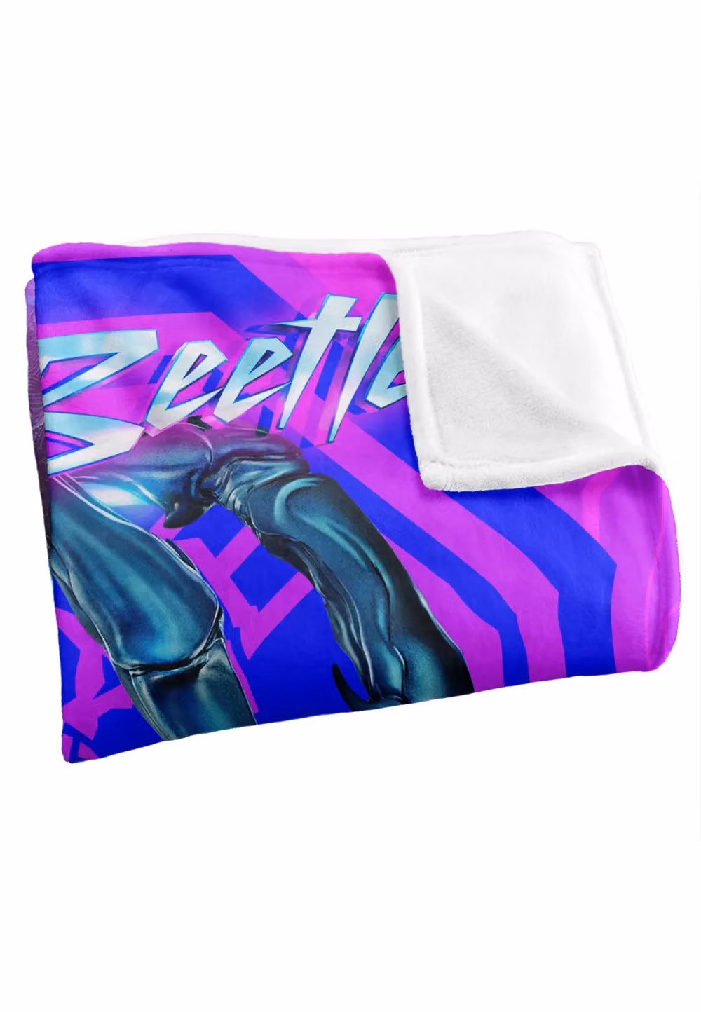 Blue Beetle (2023) Super Soft Throw Blanket, White and Multicolour, W: 152 cm, D: 127 cm – 3