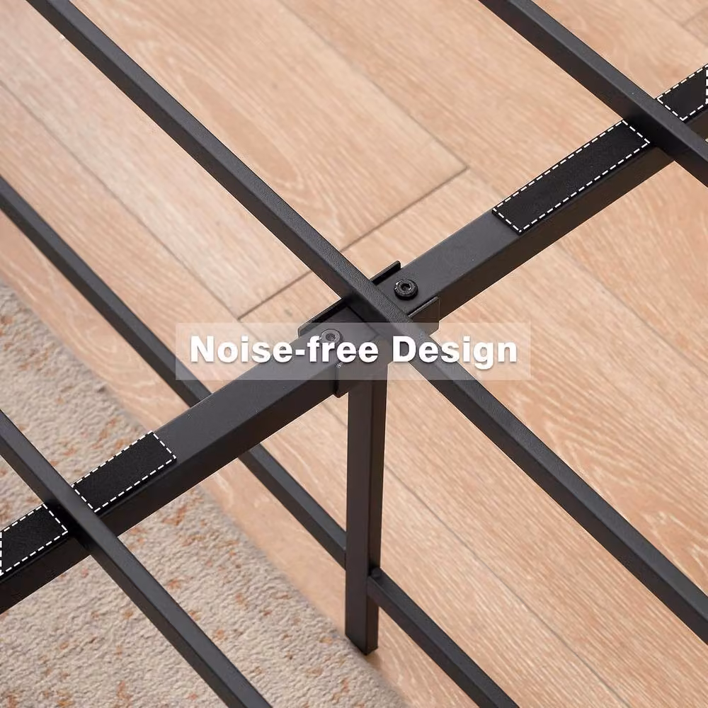 London Boutique King Metal Platform Bed Frame, Black, W: 153 cm, D: 203 cm – 4