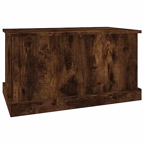 vidaXL Storage Box in Smoked Oak, Brown MDF Wood, W/D/H: 70 x 40 x 38 cm – 4