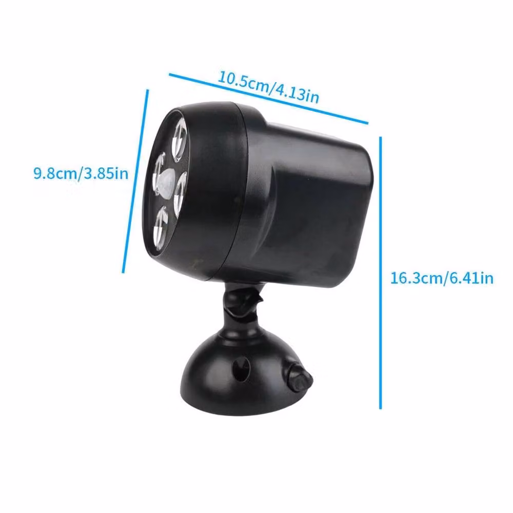 Nordara Black Battery Powered LED Motion and Dusk Sensor Outdoor Garden Floodlight Security Spotlight – 2