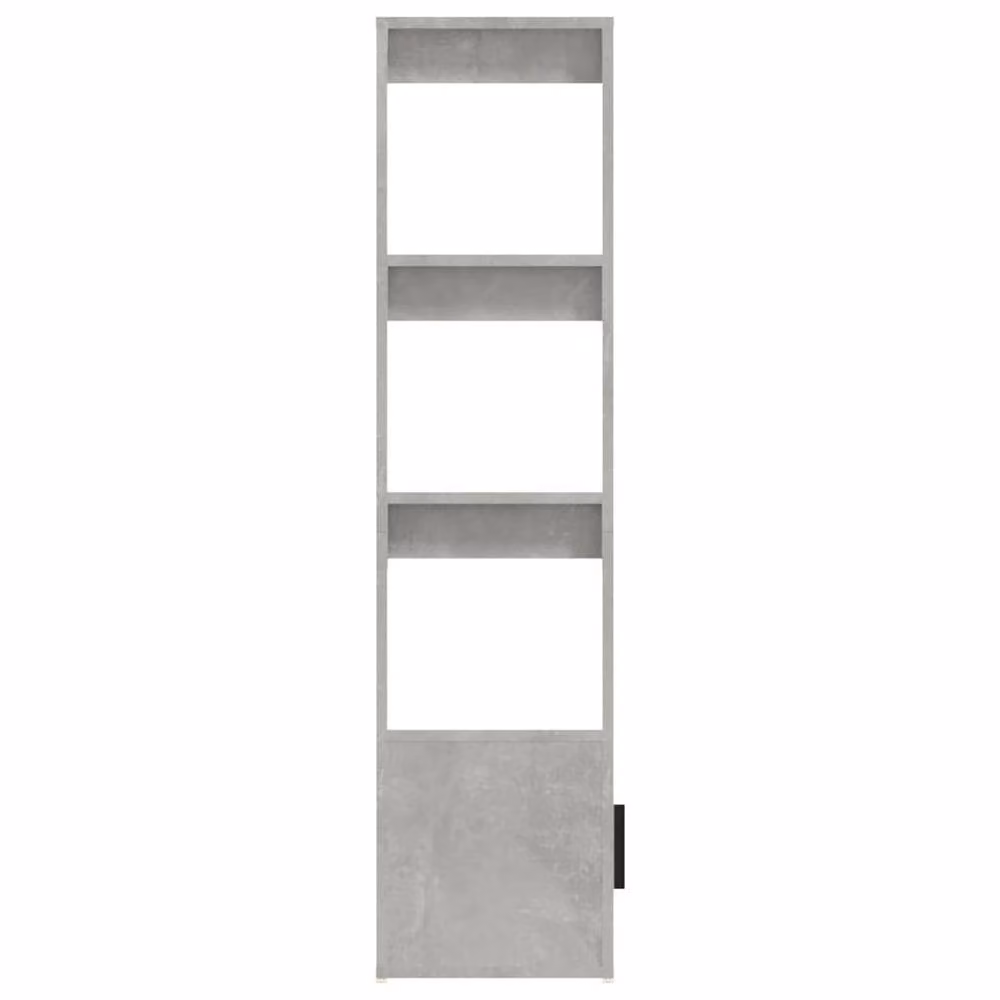 Berkfield Home Sideboard in Concrete Grey, W/D/H: 80 x 30 x 119.5 cm – 2