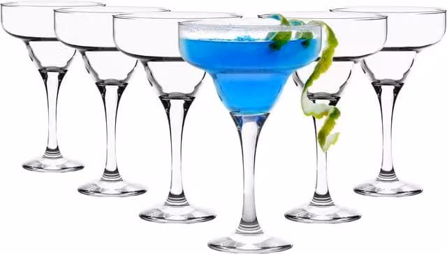 LAV Misket Margarita Cocktail Coupe Glass Set, 6 x 300ml, Clear – 1