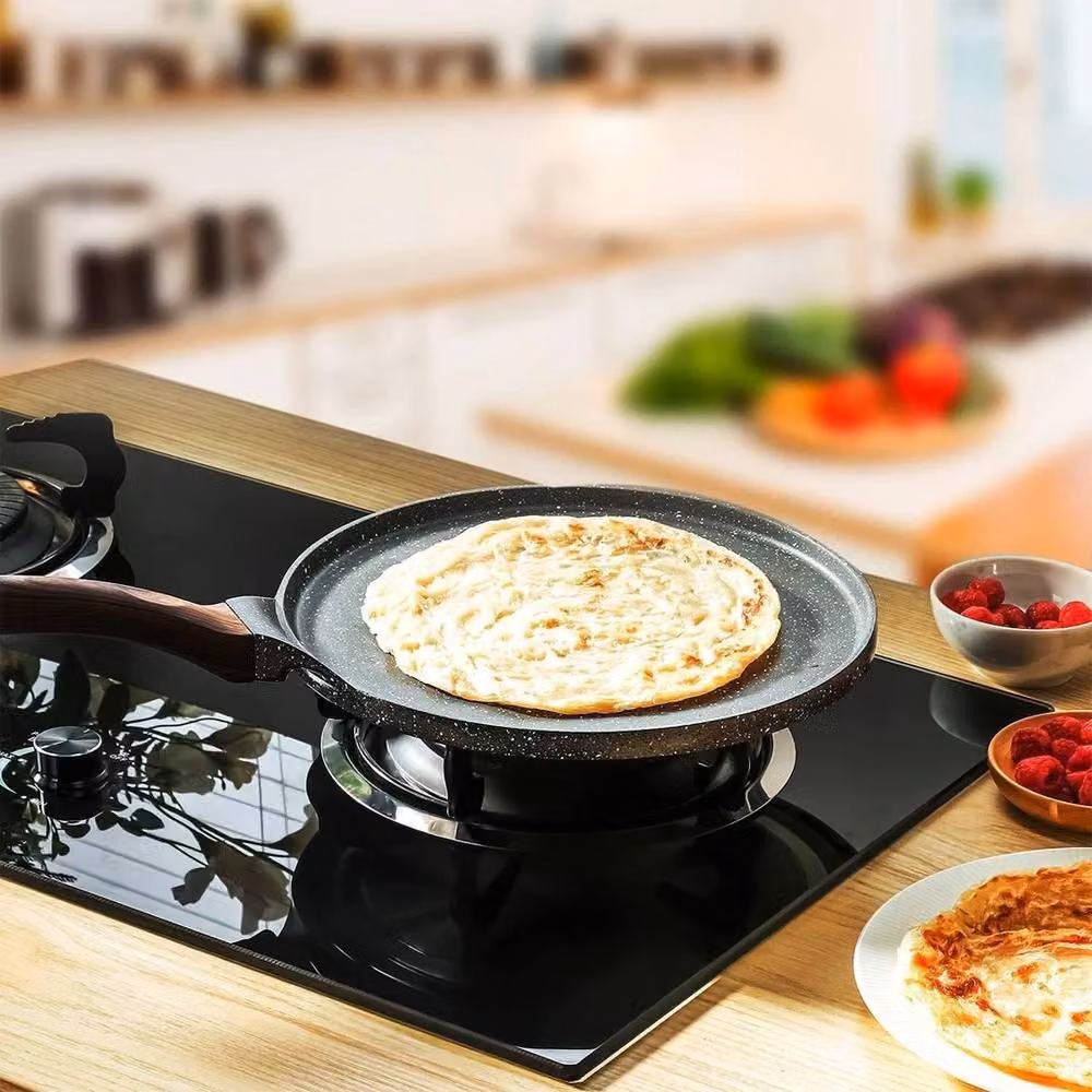 ATEK Non-Stick Aluminium Crepe Pan in Black, 26 cm – 3