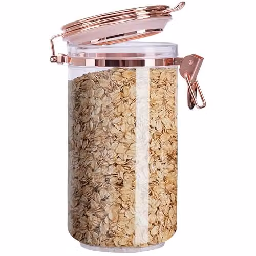 Orsina Leakproof Glass Canister with Clamp Lid in Transparent