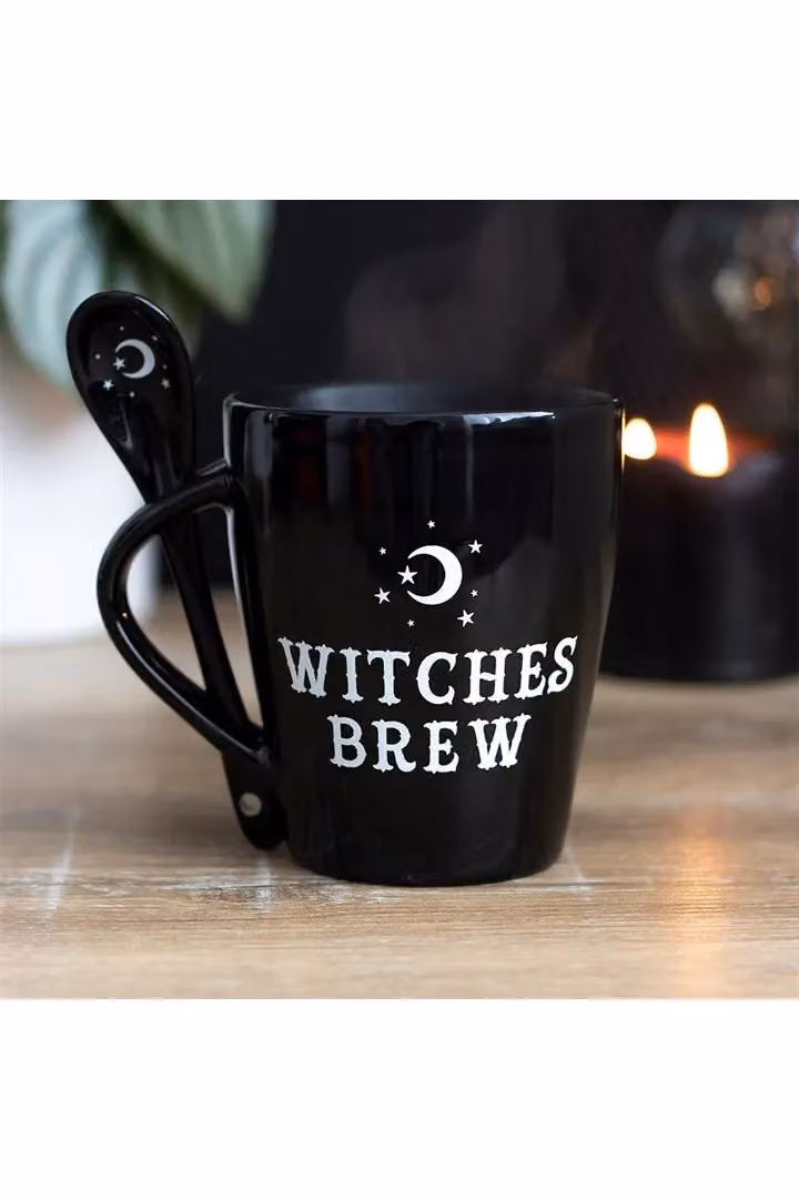 KDMD Witches Brew Mug and Spoon Set in Black – 3