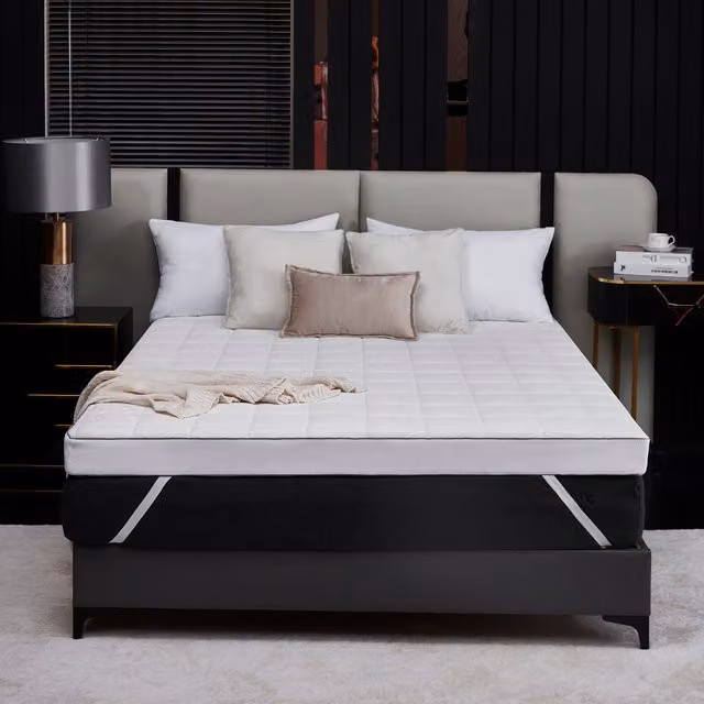 Ezysleep Ultra Comfort Latex Foam Mattress Topper, White, Width: 90 cm, Depth: 5 cm