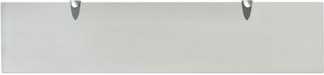 Berkfield Home Modern Floating Glass Wall Mounted Shelf in Clear, W: 90 cm, D: 20 cm