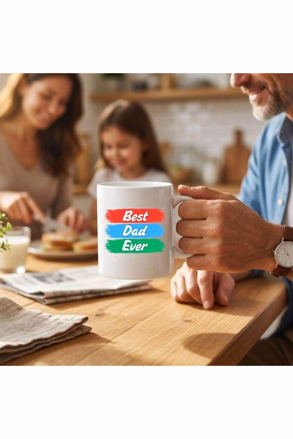Dyzi Best Dad Ever Ceramic Coffee Mug in White – 2
