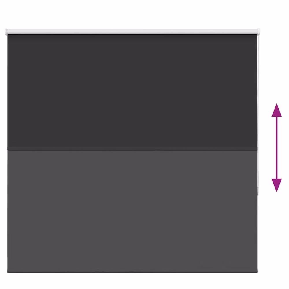 Berkfield Home Blackout Roller Blind, Black Polyester, W: 150 cm, H: 150 cm – 3