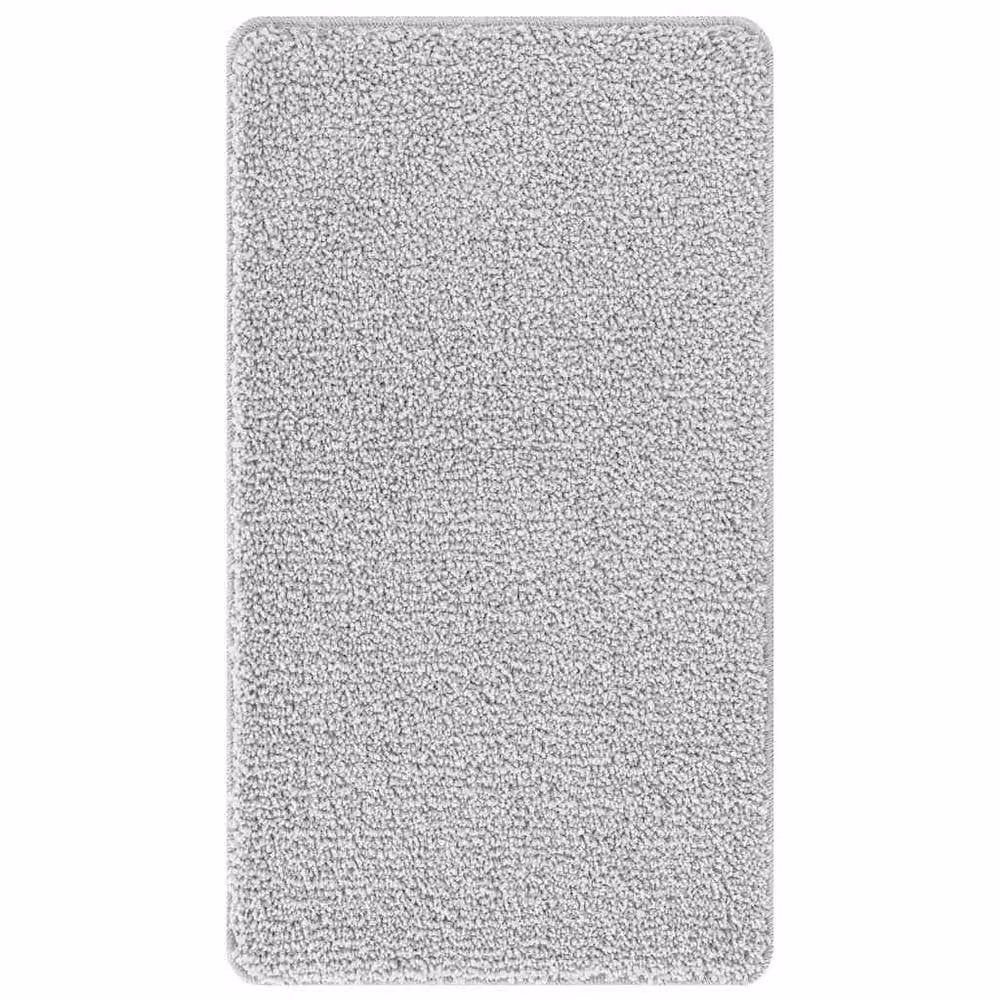 Berkfield Home Soft Rectangular Non-Slip Bath Mat, Grey, W: 70 cm, L: 120 cm – 1