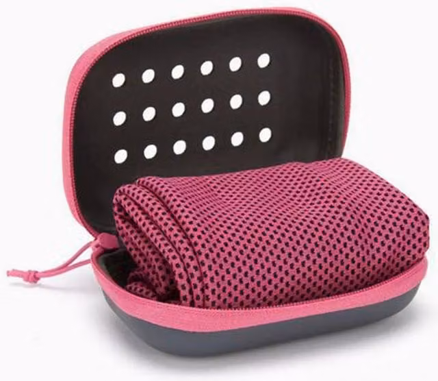 Quipulse Quick Dry Sweat Wicking Cooling Sport Towel for Adults, Pink