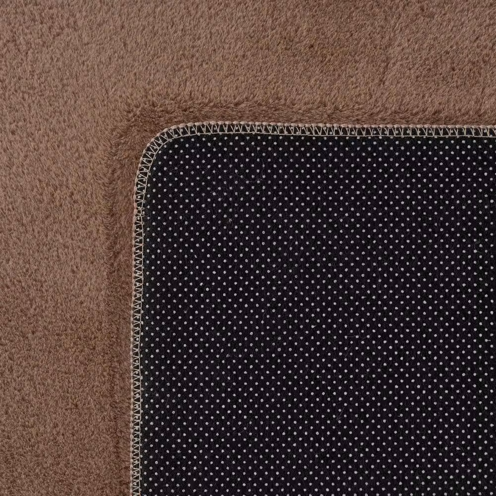 Desire Rugs Snuggly Washable Low Pile Area Rug with Anti-Slip Felt Backing in Beige or Brown, W: 220 cm, D: 160 cm – 2