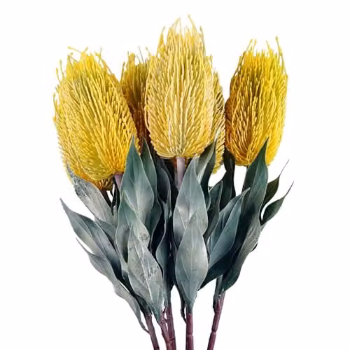 Yellow Banksia Menziesii Leaf Design Artificial Flowers – 1