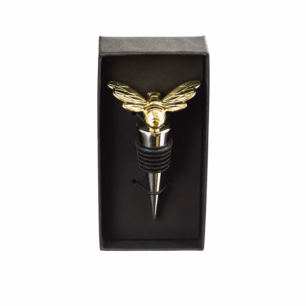 Selbrae House Gold Bee Metallic Bottle Stopper – 3