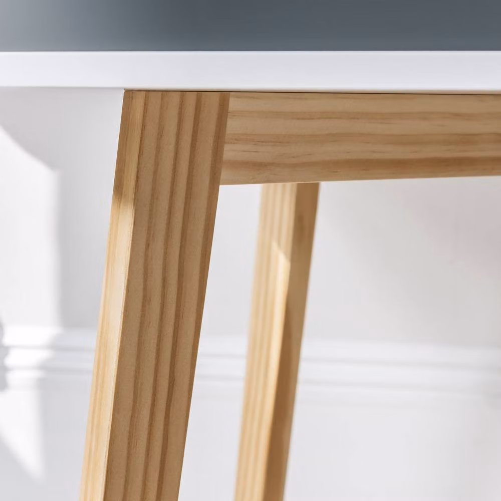 Nöa and Nani Ludvig Modern Computer Desk in White and Natural Pine – 2