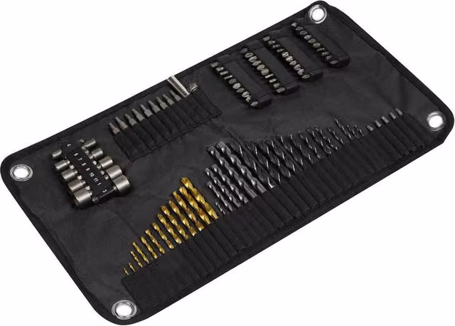 Loops 98 Piece HSS Drill and Bit Accessory Set in Multicolour with Stainless Steel Components