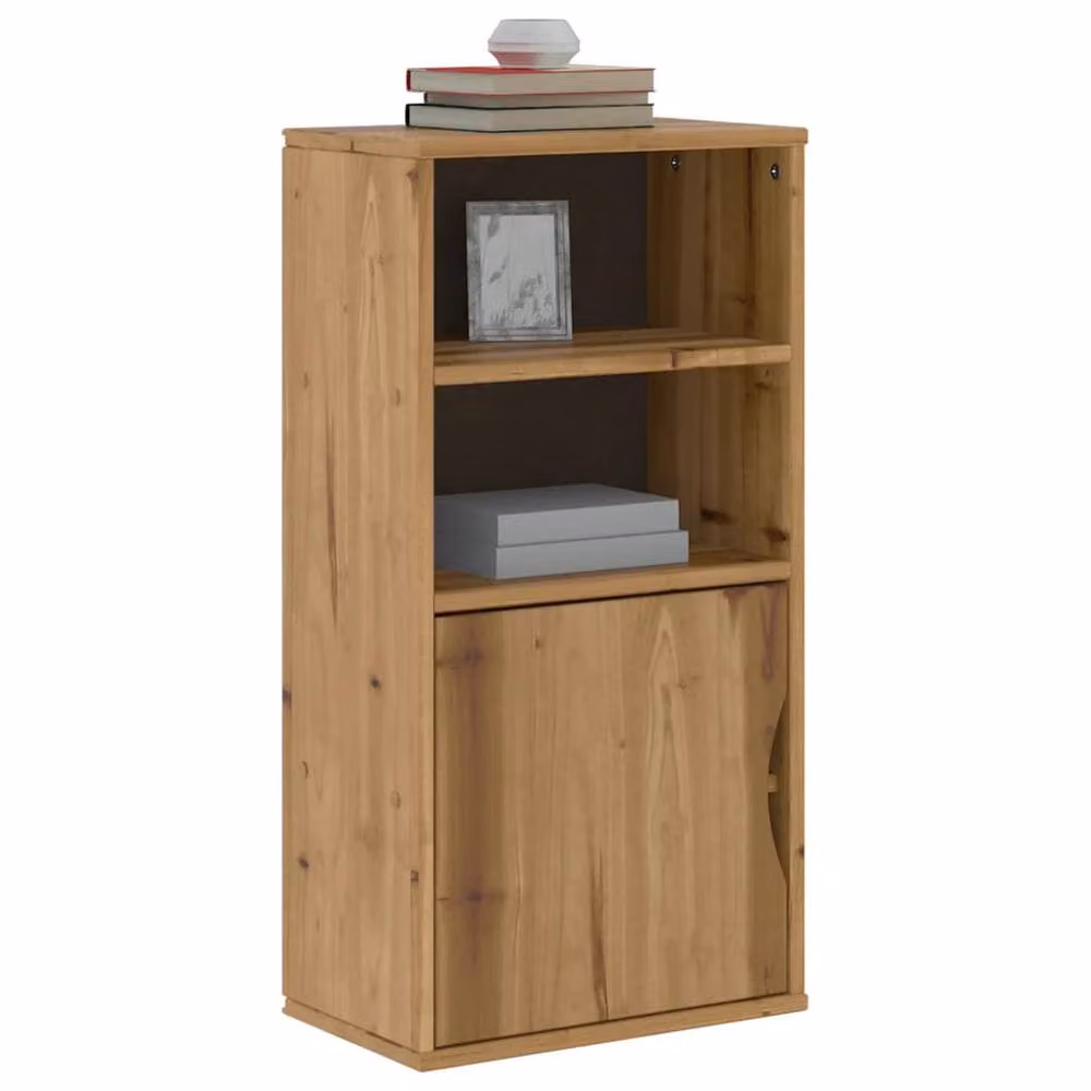 Berkfield Home ODDA Side Cabinet in Brown Solid Waxed Pine, W/D/H: 40 x 24 x 79 cm – 2