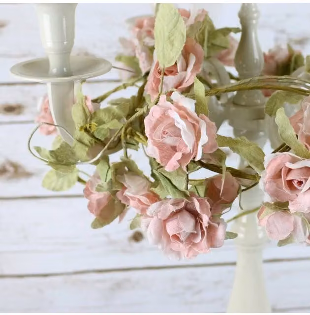 KDMD Light Pink Rose Floral Party Garland – 1