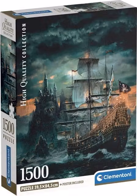 Clementoni The Pirates Ship 1500 Piece Multicolour Jigsaw Puzzle