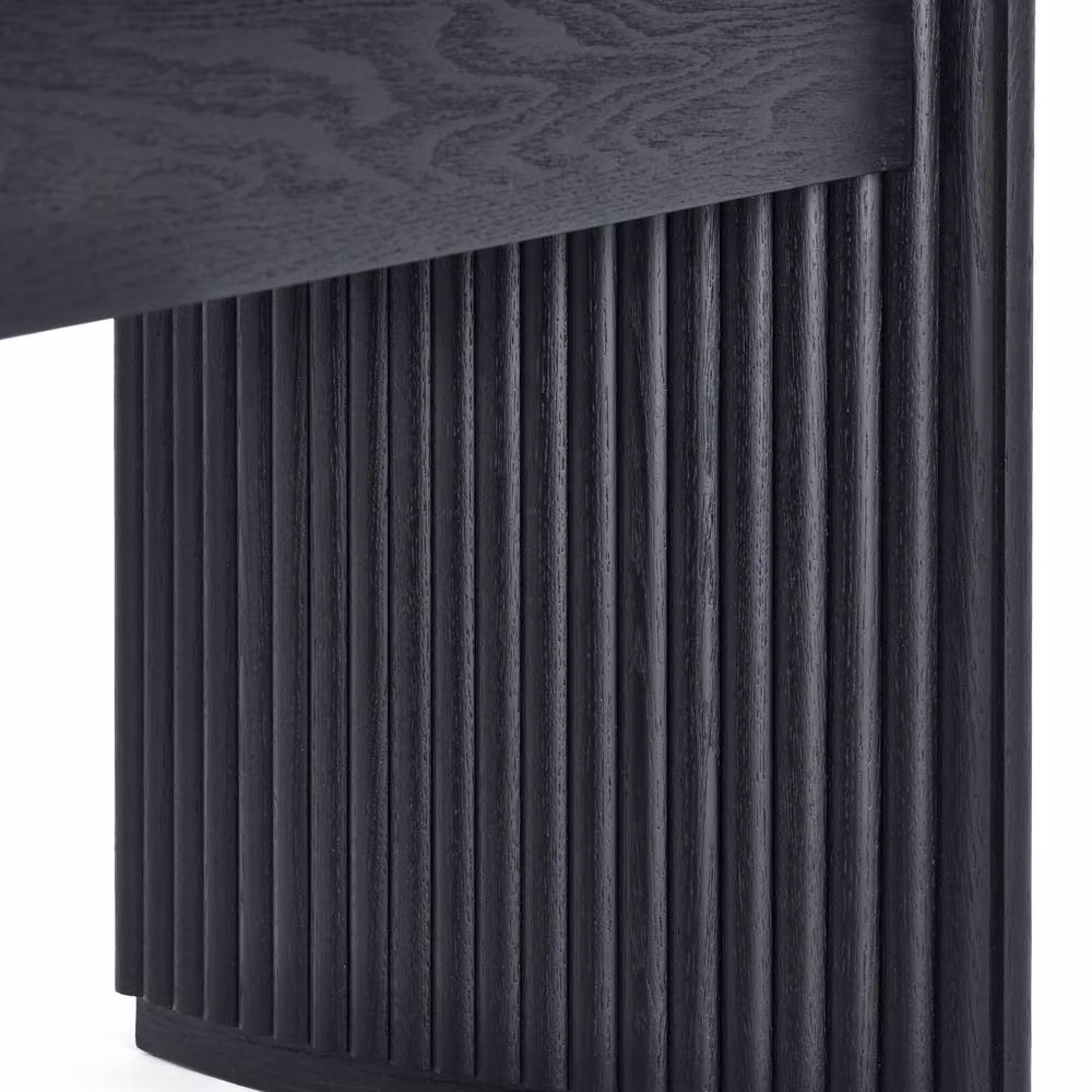 Cheshire Lauriston Fluted Compact Coffee Table in Black Ash – 3