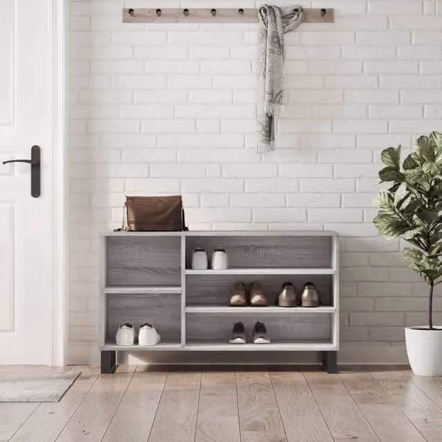 Berkfield Home Grey Sonoma Shoe Cabinet W/D/H: 102 x 36 x 60 cm