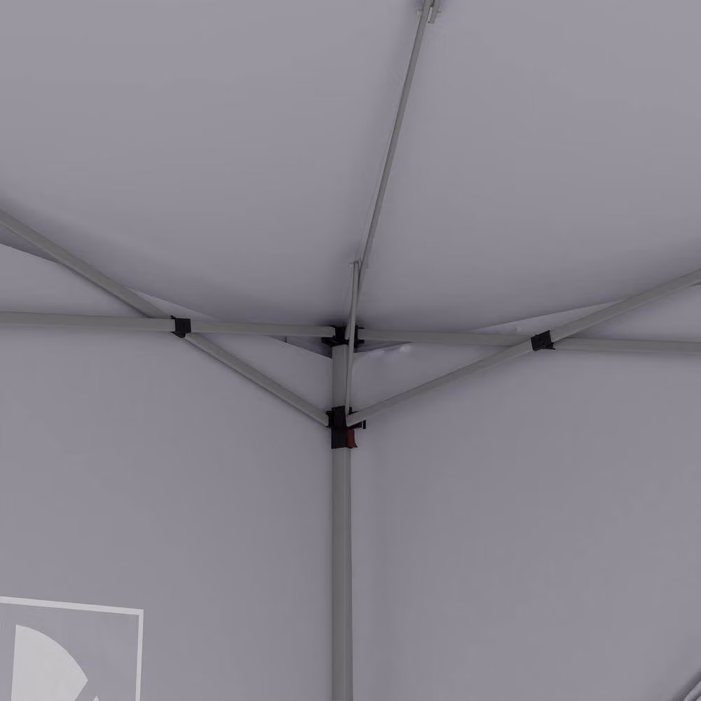 Matteo White Pop Up Garden Party Gazebo with Walls and Carry Bag, W: 300 cm x D: 300 cm x H: 258 cm – 4