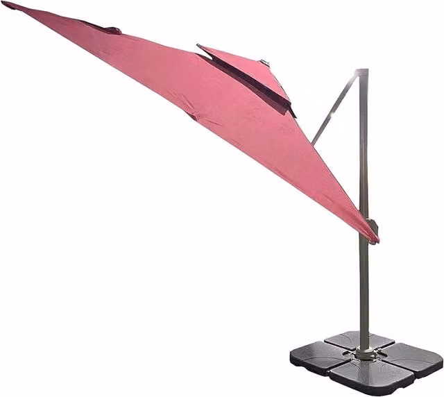 Shatchi Parasol Umbrella in Red and Pink, Diameter: 195 cm