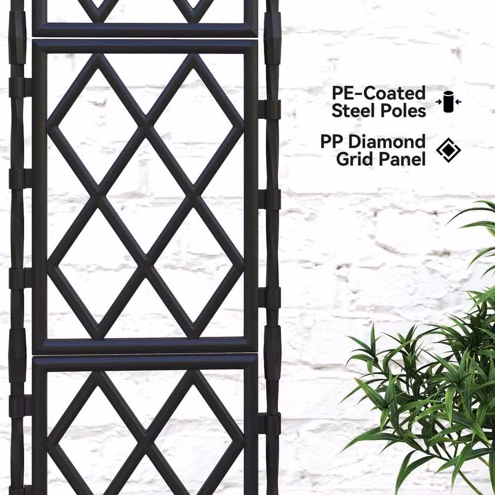 KORVIXA Black Lattice Climbing Support Trellis – 4