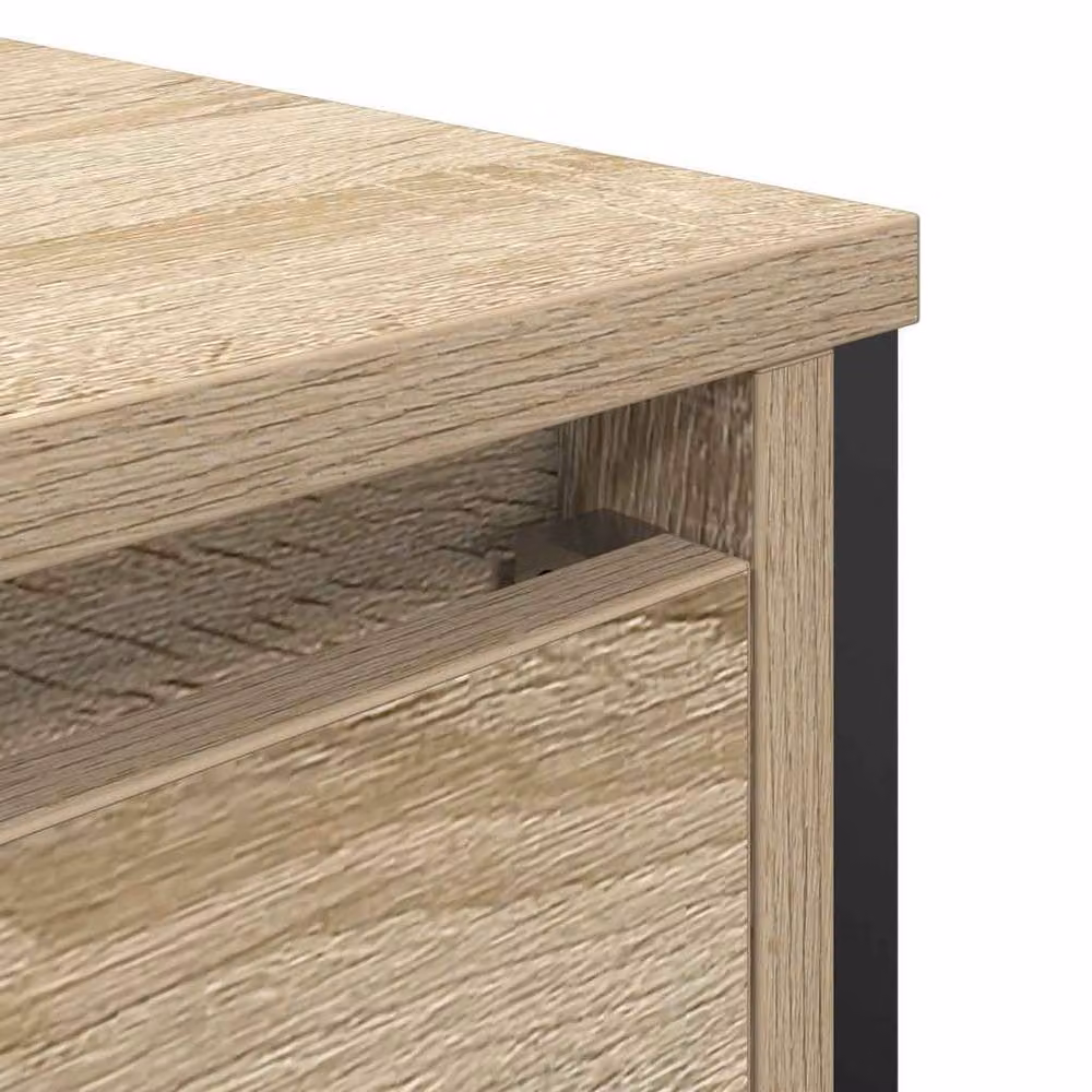 Berkfield Home Bathroom Basin Cabinet with Drawers, Sonoma Oak, Brown, W/D/H: 90 x 34.5 x 60 cm – 3