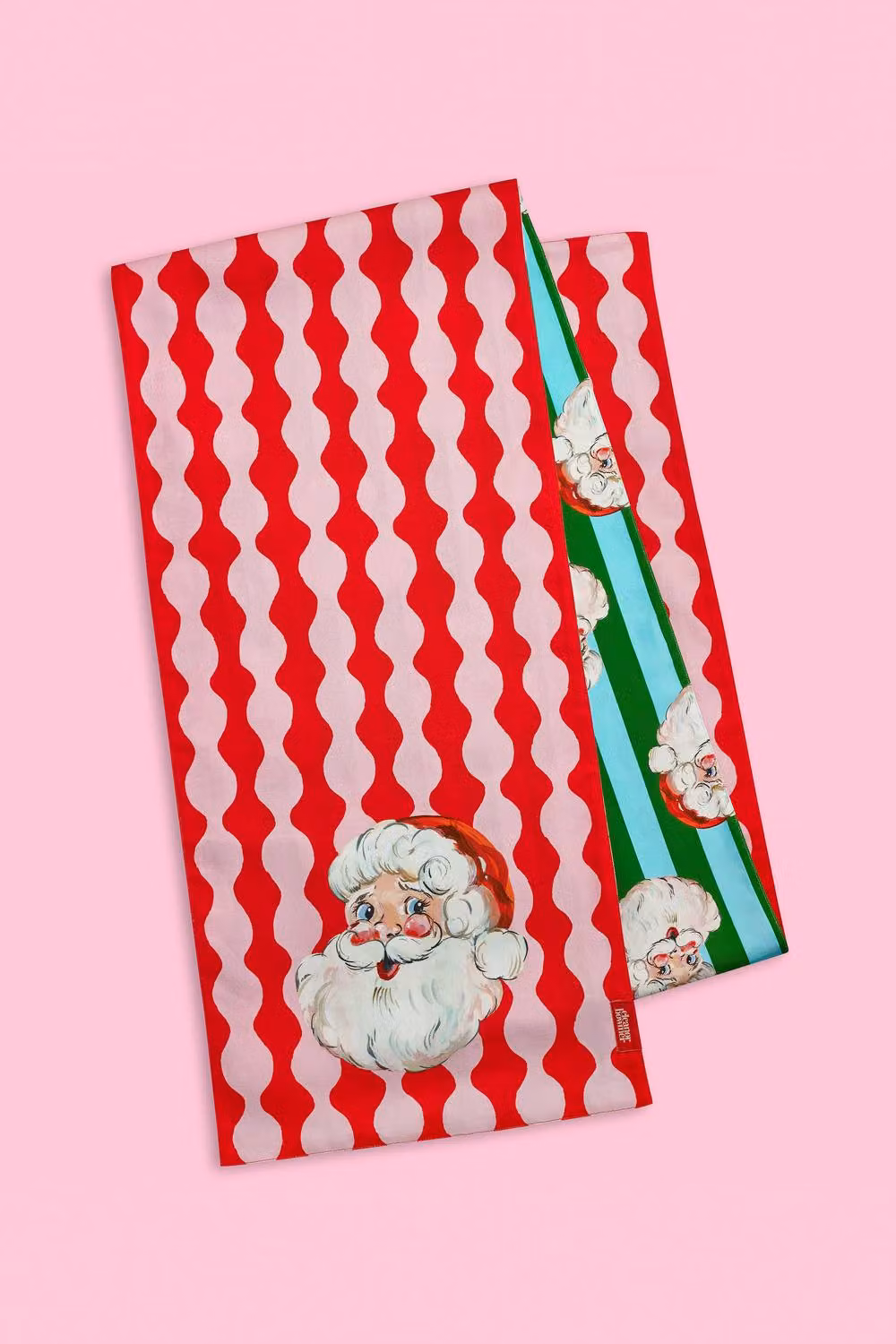 Eleanor Bowmer Santa Reversible Striped Cotton Dining Table Runner, Multicolour, W: 40 cm, L: 250 cm – 3