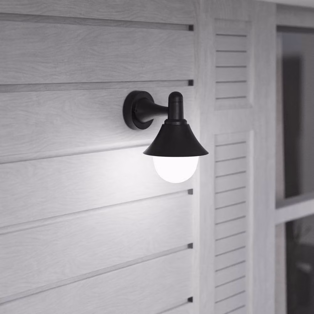Netlighting Alan Conic Black Outdoor Wall Lantern, E27, 15W, IP44 – 2