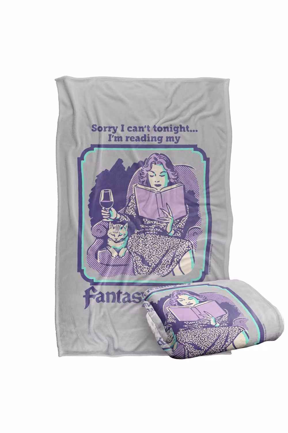 Steven Rhodes Fantasy Smut Multicolour Super Soft Fleece Throw Blanket W/D/H: 91 x 147 cm – 2