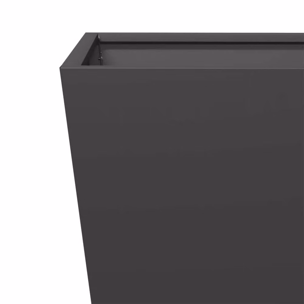 Berkfield Home Garden Steel Planter Tubs, Black, 2 Pack, W/D/H: 30 x 30 x 30 cm – 5