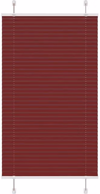 Berkfield Home Single Pleat Corded Blind in Bordeaux Red, W: 75 cm, H: 100 cm – 1