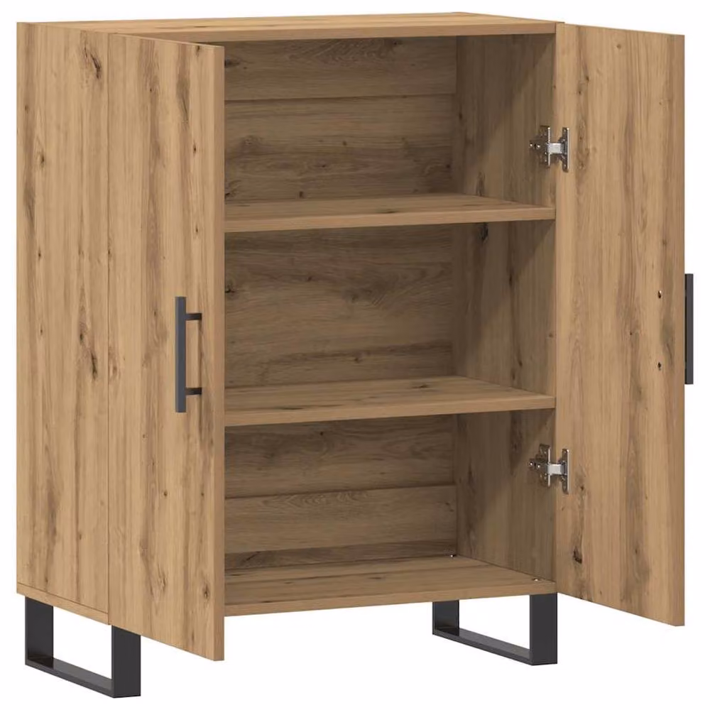 Berkfield Home Artisan Oak Sideboard in Light Brown, W/D/H: 69.5 x 34 x 90 cm – 3