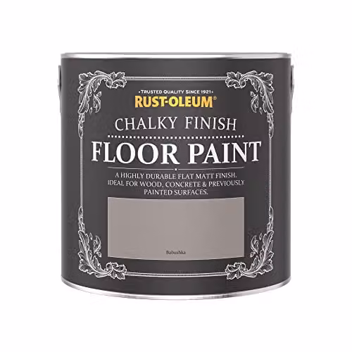 Rust-Oleum Babushka Purple Scratch-Proof Water-Based Floor Paint in Matt Finish, 2.5L – 2