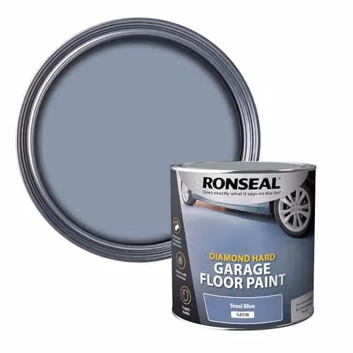 Ronseal Diamond Hard Garage Floor Paint, Steel Blue, 2.5 l – 1