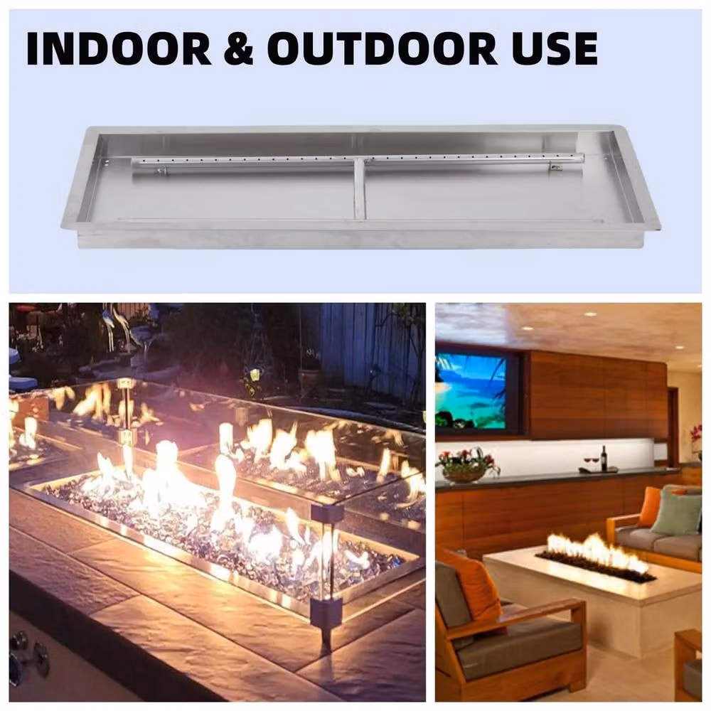 London Boutique Silver Drop-In Fire Pit Disposable Lighter Kit – 4