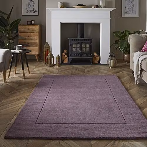 Esselle Home Esme Pink Wool Rectangular Rug W: 200 cm, D: 290 cm – 2