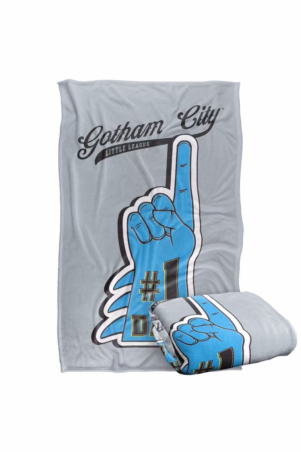 Warner Bros. Batman No.1 Dad Super Soft Fluffy Polyester Throw Blanket, Multicolour, Large – 2