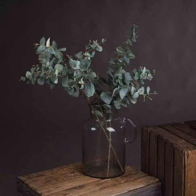 Lemon Pavilion Variegated Eucalyptus Artificial Plant, Green, W: 15 cm, D: 15 cm, H: 98 cm – 1