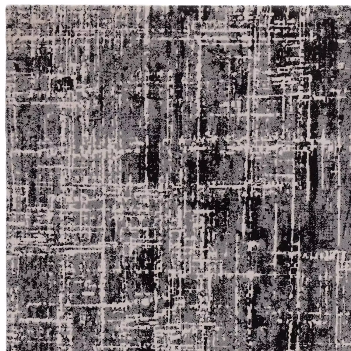 The Rug Shop UK Black and Grey Modern Abstract Easy Care Area Rug W: 240 cm, D: 340 cm – 3