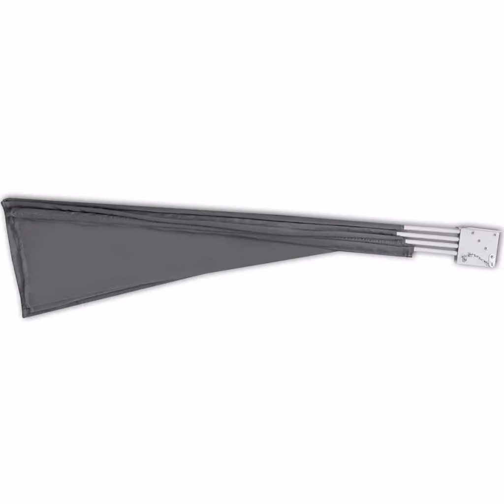 Berkfield Home Collapsible Balcony Side Awning in Grey, W/D/H: 210 x 210 x 210 cm – 4