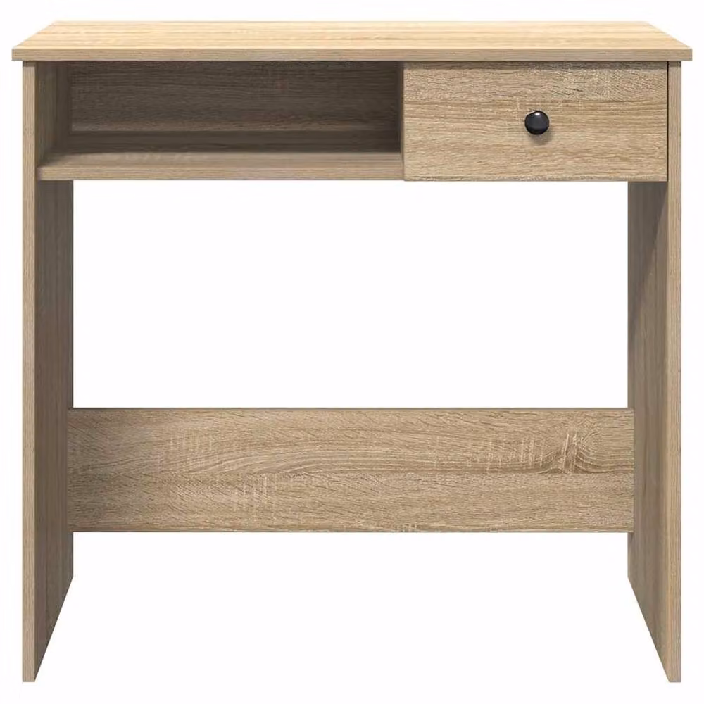 Berkfield Home Sonoma Oak Writing Desk in Light Tan, W/D/H: 80 x 40 x 75 cm – 3