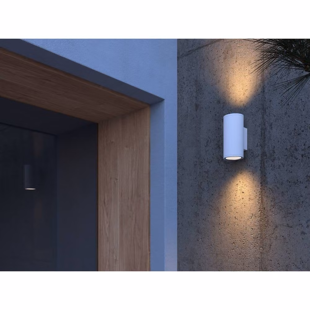 Netlighting Orion White LED Up and Down Outdoor Wall Lamp with 3000K Warm White Light and IP54 Rating – 2